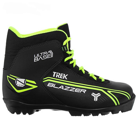Ботинки лыжные TREK Blazzer 1 NNN черн, лого лайм. в Иркутске - купить в интернет магазине Икс Мастер