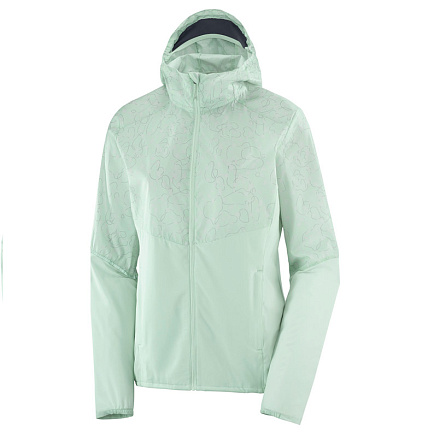 Куртка SALOMON AGILE FZ HOODIE W Opal Blue в Иркутске - купить в интернет магазине Икс Мастер