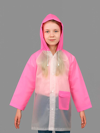 Дождевик детский Гуляем под дождём розовый в Иркутске - купить в интернет магазине Икс Мастер