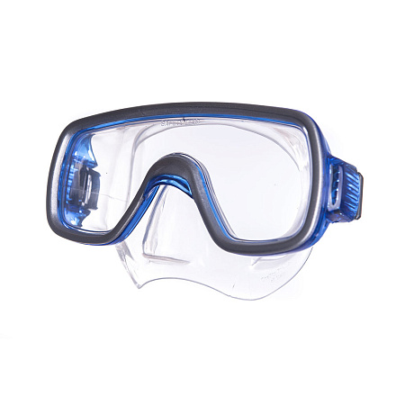 Маска для плавания SALVAS Geo MD Mask закален.стекло, силикон синий в Иркутске - купить с доставкой в магазине Икс-Мастер