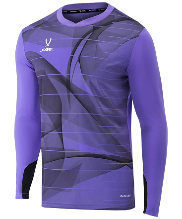 Футболка вратаря длин. рукав JOGEL DIVISION PerFormDRY GK Pattern LS, сирен/темно-серый - купить в интернет магазине Икс Мастер 