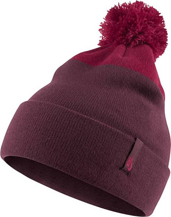 Шапка Nike POM BEANIE -  BLUE в Иркутске - купить в интернет магазине Икс Мастер
