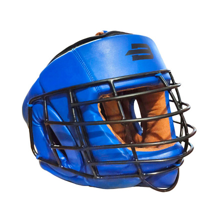 Шлем с металлической решеткой BoyBo Flexy BP2005 синий в Иркутске - купить в интернет магазине Икс Мастер