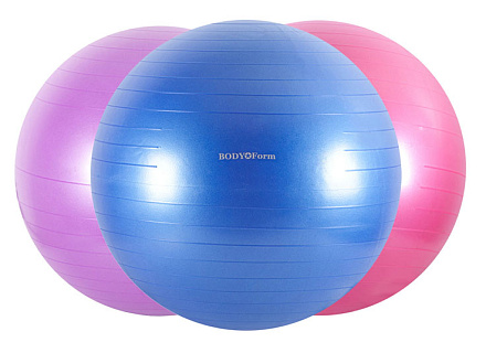 Мяч гимн. BODY FORM BF-GB01AB d75см антивзрыв в Иркутске - купить в интернет магазине Икс Мастер