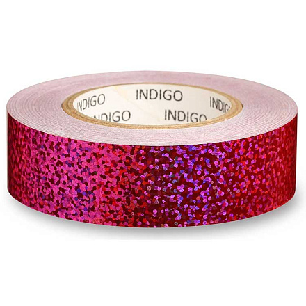 Обмотка для обруча INDIGO Crystal IN139-PI, 20мм*14м, на подкл, розовый (1шт) в Иркутске - купить в интернет магазине Икс Мастер