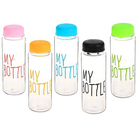 Бутылка для воды My bottle 500 мл, 19.5 х 6 см, микс в Иркутске - купить в интернет магазине Икс Мастер