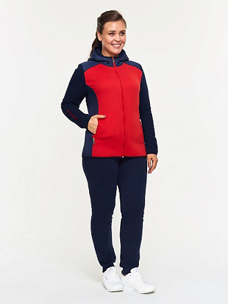 Костюм утеплённый Red-n-Rock's 12L-RR-1093 спортивный W Red/Navy* в Иркутске - купить в интернет магазине Икс Мастер
