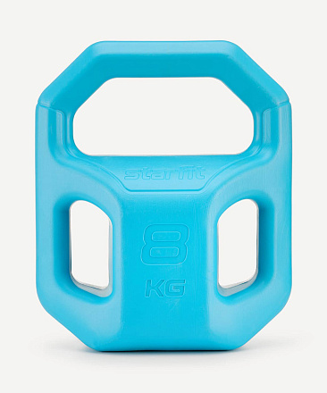 Гиря пластиковая STARFIT DB-505 8 кг, синий в Иркутске - купить в интернет магазине Икс Мастер