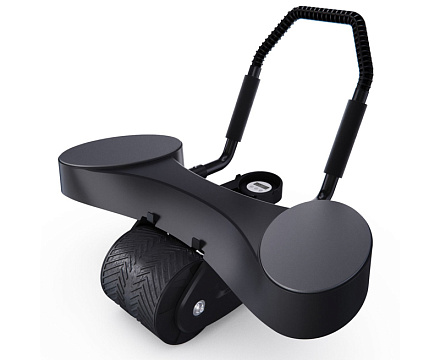 Тренажёр для пресса AB Roller SND-Blck черный с ковриком 34х17x0,6 cм в Иркутске - купить в интернет магазине Икс Мастер