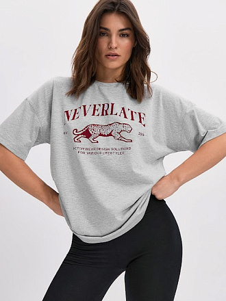 Футболка NEVERLATE NW09.1140.2 W Grey в Иркутске - купить в интернет магазине Икс Мастер