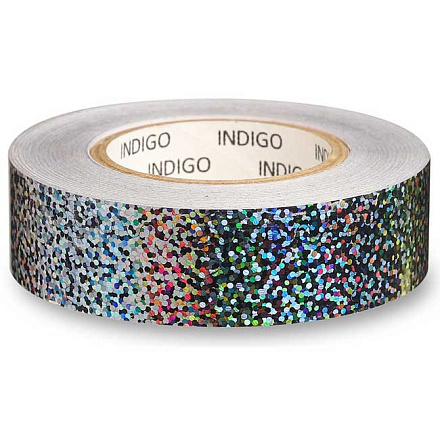 Обмотка для обруча INDIGO Crystal IN139-SIL, 20мм*14м, на подкл, серебро (1шт) в Иркутске - купить в интернет магазине Икс Мастер