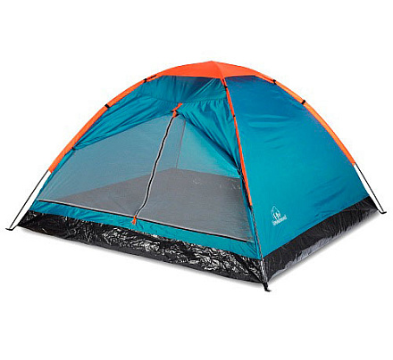 Палатка Greenwood туристическая Summer 3 (210х210х130) синий/оранж в Иркутске - купить в интернет магазине Икс Мастер