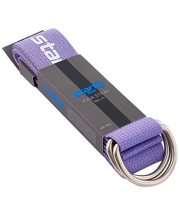 Ремень для йоги STARFIT YB-100 180 см, фиол пастель в Иркутске - купить в интернет магазине Икс Мастер
