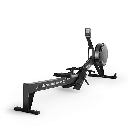 Гребной тренажер UNIX Fit Air Magnetic Rower-X Black в Иркутске - купить в интернет магазине Икс Мастер