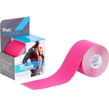 Тейп кинезиологический Tmax Synthetic Pink 5 см x 5 м в Иркутске - купить в интернет магазине Икс Мастер