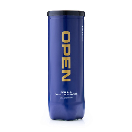 Мяч теннисный NEVA SPORT OPEN X3 3 шт, желтый в Иркутске - купить в интернет магазине Икс Мастер