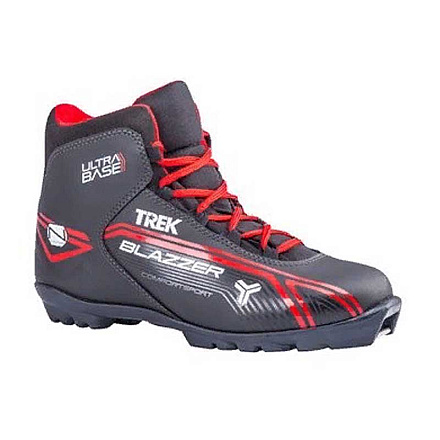 Ботинки лыжные TREK Blazzer 2 NNN ИК черн, лого красн. в Иркутске - купить в интернет магазине Икс Мастер