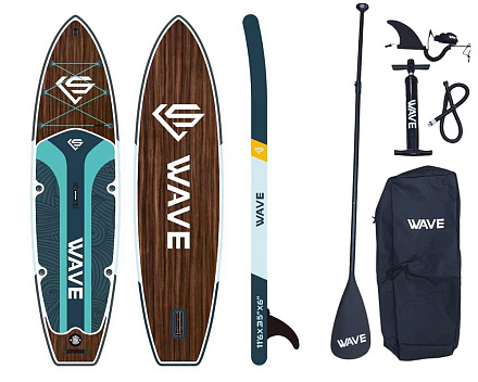 Сапборд UWITHME Dark Wooden 335x86x15 см однослойный в Иркутске - купить в интернет магазине Икс Мастер