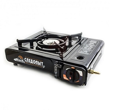 Плита газовая СЛЕДОПЫТ Black с переходником в Иркутске - купить в интернет магазине Икс Мастер