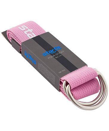Ремень для йоги STARFIT YB-100 180 см, розовый пастель в Иркутске - купить в интернет магазине Икс Мастер