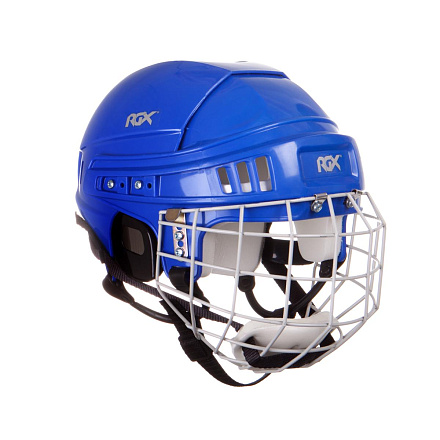 Шлем игрока RGX хоккейный с маской, синий в Иркутске - купить в интернет магазине Икс Мастер
