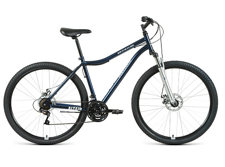 Велосипед ALTAIR MTB HT 29 2.0 D (29" 21 ск. рост. 19") темно-синий/серебристый в Иркутске - купить в интернет магазине Икс Мастер