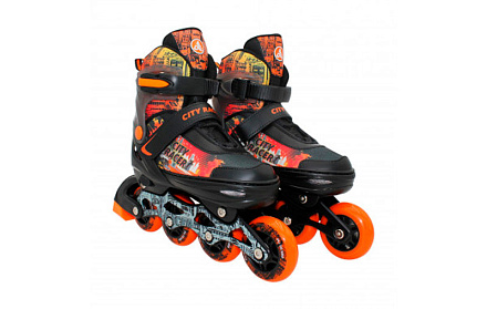 Коньки роликовые Альфа Каприз City Racer Orange в Иркутске - купить в интернет магазине Икс Мастер