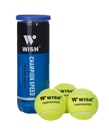 Мяч теннисный Wish Champion Speed 610 3 шт, желтый в Иркутске - купить в интернет магазине Икс Мастер