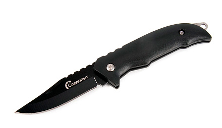 Нож туристич СЛЕДОПЫТ дл. клинка 64 мм, ручка черная в Иркутске - купить в интернет магазине Икс Мастер