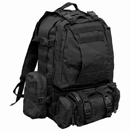 Рюкзак тактический PROTEX 45л, черный в Иркутске - купить в интернет магазине Икс Мастер
