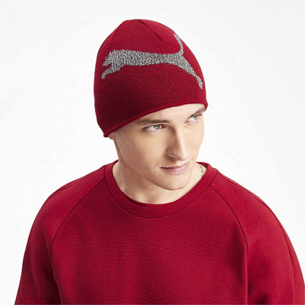 Шапка Puma Ess Logo Beanie Red в Иркутске - купить в интернет магазине Икс Мастер