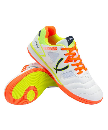 Бутсы Jogel TORNADO 2.0 зальные, White/orange в Иркутске - купить в интернет магазине Икс Мастер