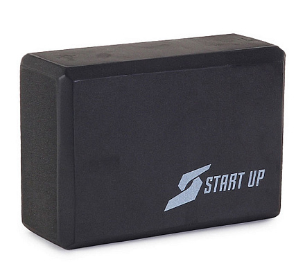 Блок для йоги Start Up EG01 22 x 15 x 7,6 см, черный в Иркутске - купить в интернет магазине Икс Мастер