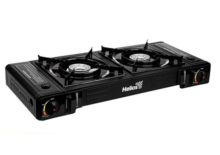 Плита газовая HELIOS HS-BDZ-2X155 двухконфорочная, портативная в Иркутске - купить в интернет магазине Икс Мастер