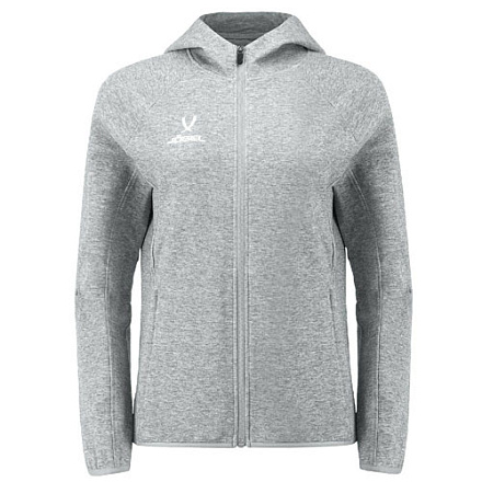 Джемпер Jogel ESSENTIAL Athlete Hooded FZ Jacket W, серый в Иркутске - купить в интернет магазине Икс Мастер
