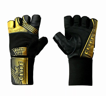 Перчатки атлетические CLIFF CF-28 черн/золото в Иркутске - купить в интернет магазине Икс Мастер