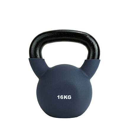 Гиря TORRES 16 кг чугун в неопр.оболочке, серый в Иркутске - купить в интернет магазине Икс Мастер