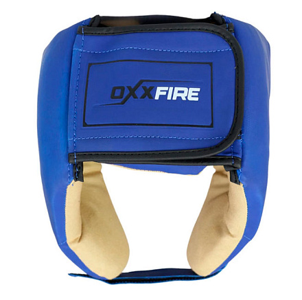 Шлем тренировочный OxxFire, иск.кожа, синий в Иркутске - купить в интернет магазине Икс Мастер