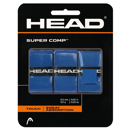 Овергрип Head Super Comp Black 3 шт, синий