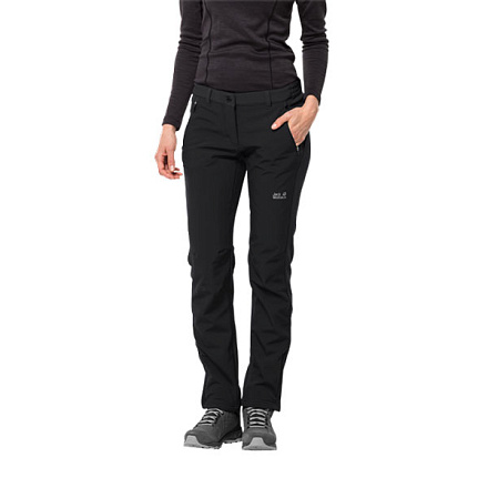 Брюки JACK WOLFSKIN ZENON SOFTSHELL PANTS WOMEN Black в Иркутске - купить в интернет магазине Икс Мастер