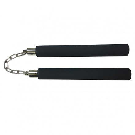 Нунчаки тренировочные, пласт в неопр, облегчен, черн 112гр в Иркутске - купить в интернет магазине Икс Мастер