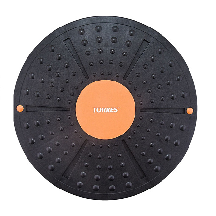 Балансирующий диск TORRES диаметр 40 см., черно-оранжевый в Иркутске - купить в интернет магазине Икс Мастер