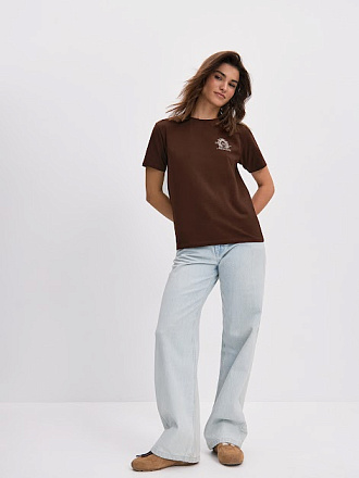 Футболка NEVERLATE NW09.1136.2 W Brown в Иркутске - купить в интернет магазине Икс Мастер