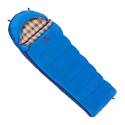 Спальный мешок одеяло BTrace Duvet 230*80 (0/-15) L серый/синий в Иркутске - купить в интернет магазине Икс Мастер