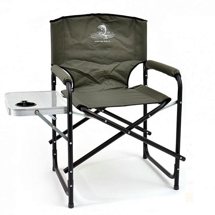 Кресло КЕДР SK-07 складное со столиком и подстак. (сталь) (56х47х48) 120 кг в Иркутске - купить в интернет магазине Икс Мастер