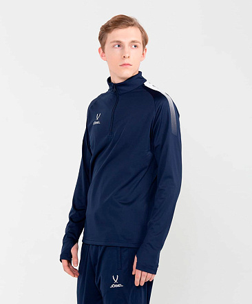 Джемпер тренировочный Jogel CAMP Training Top 1/4 Zip, темно-синий в Иркутске - купить в интернет магазине Икс Мастер