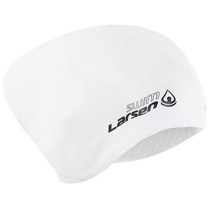 Шапочка для плавания Larsen для длин. волос LC-SC809 силикон, белый в Иркутске - купить с доставкой в магазине Икс-Мастер
