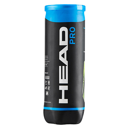 Мяч теннисный HEAD Pro 3B 3 шт, желтый в Иркутске - купить в интернет магазине Икс Мастер