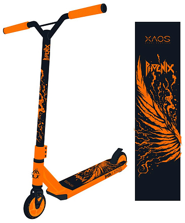 Самокат трюковый XAOS 100 мм Phoenix Orange в Иркутске - купить в интернет магазине Икс Мастер