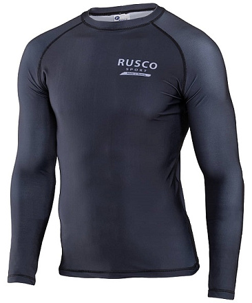 Рашгард для MMA RUSCO SPORT Only Black, взрослый в Иркутске - купить в интернет магазине Икс Мастер
